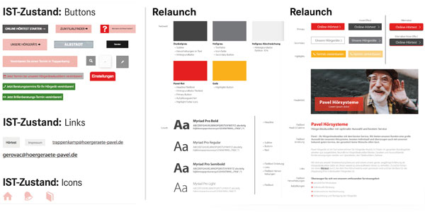 Das Design System von Pavel Hörgeräte